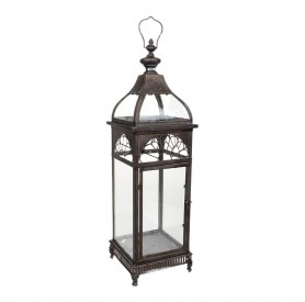 Fém lámpás - Bronz 25x25x80,5cm