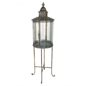 Lábas fém lámpás - Óarany 34x124cm