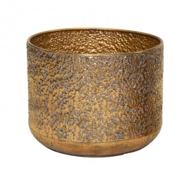 Hadad Classic fém kaspó - Arany 30,5x24cm