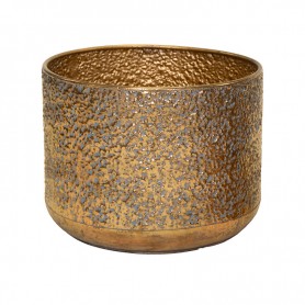 Hadad Classic fém kaspó - Arany 30,5x24cm