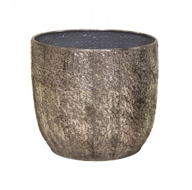 Hadad Monica fém kaspó - Ezüst 39,5x35cm